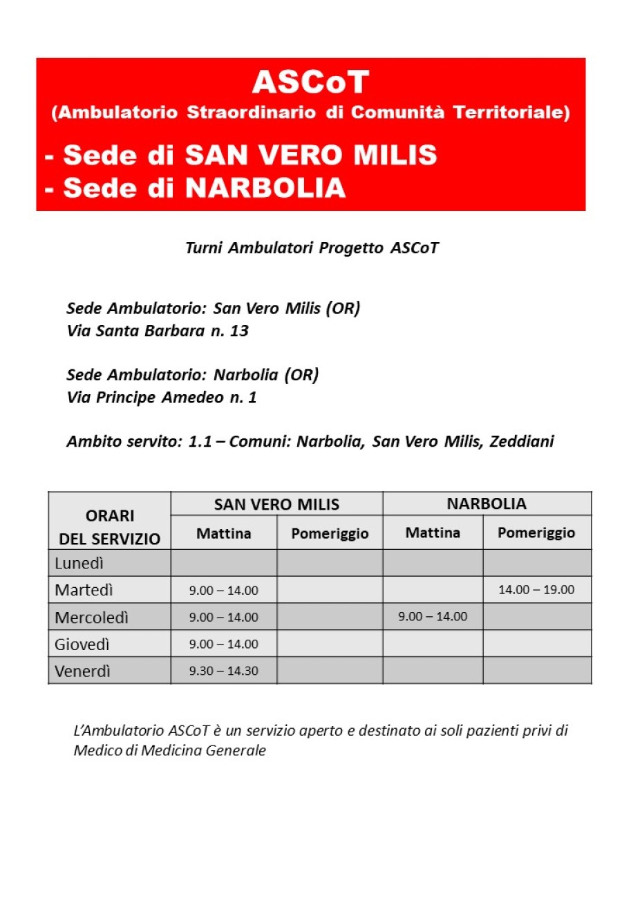 ASCOT nuovo Narbolia