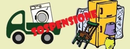 Conferimento rifiuti ingombranti – sospensione temporanea servizio