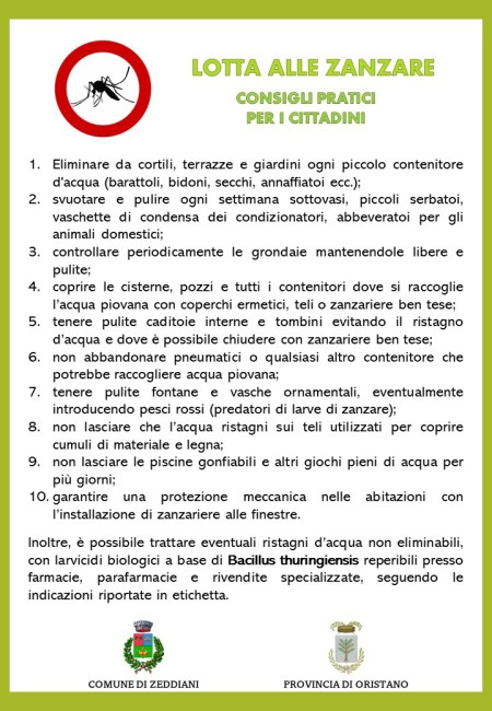 Lotta alle zanzare attivita di prevenzione