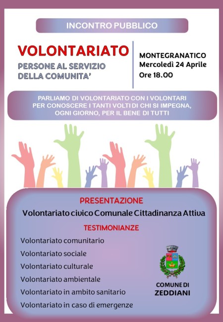 Volontariato – persone al servizio della comunita