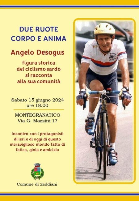 Due ruote corpo e anima angelo desogus si racconta alla sua comunita