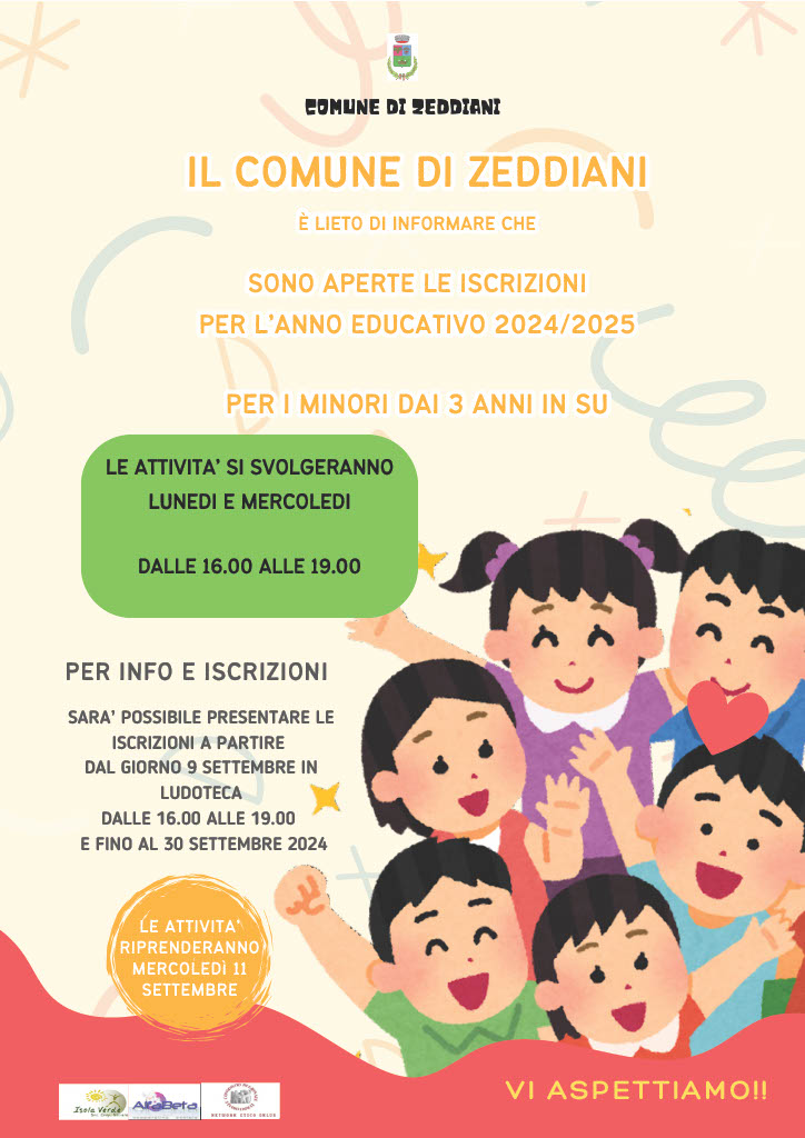 Iscrizioni Ludoteca anno 2024_25