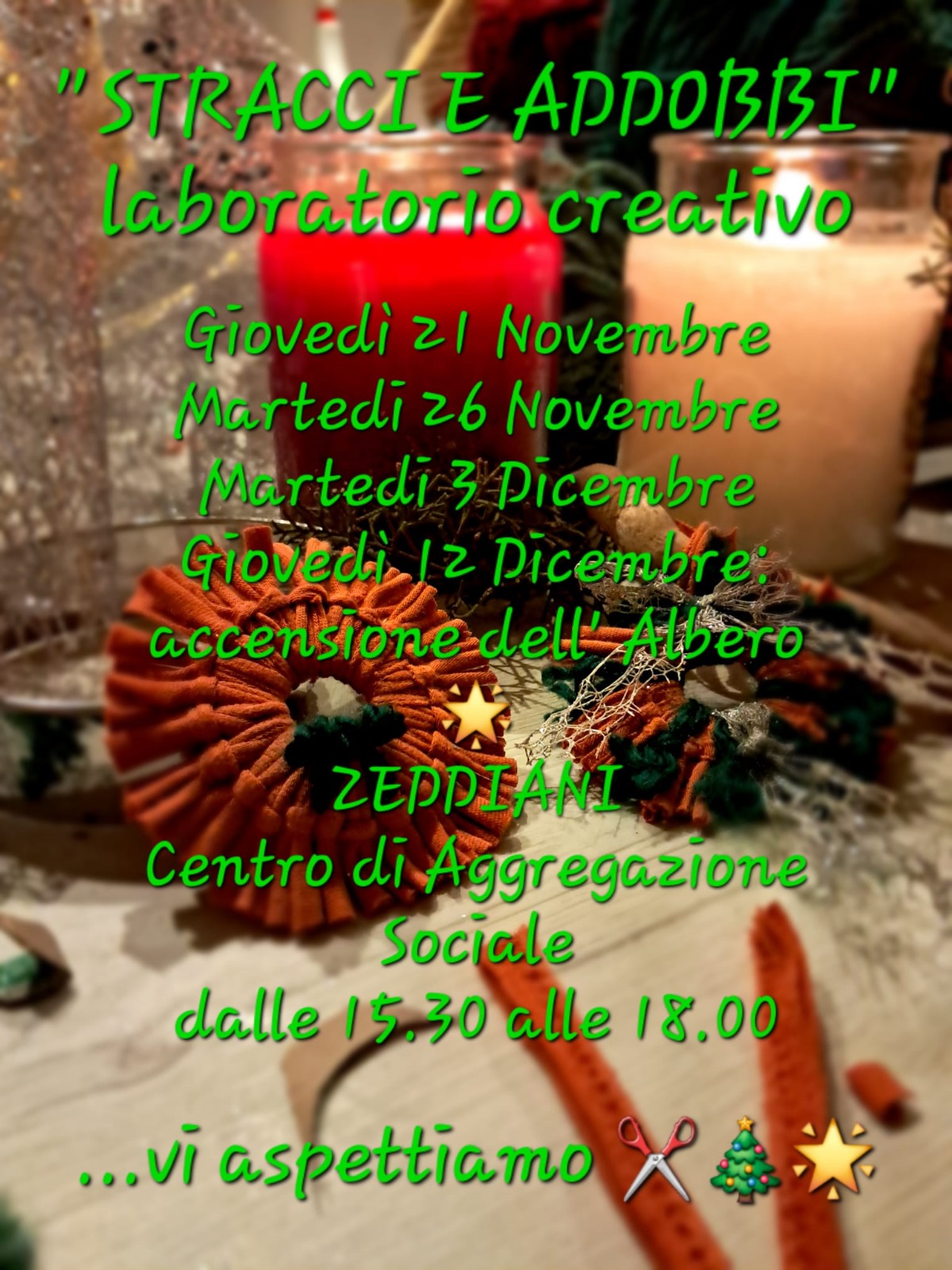 Laboratorio creativo stracci e addobbi