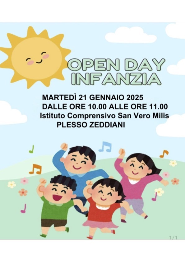 Open day infanzia 2025